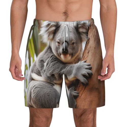 Short de bain léger homme vêtement de plage imprimé koala outdoor