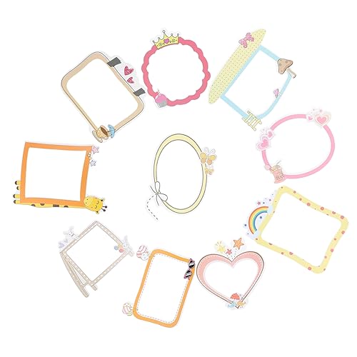 MAGICLULU 10piezas Pegatinas Para Álbumes De Recortes Marcos De Fotos Manualidades Para Scrapbooking y Decorar Diarios Material De Papel