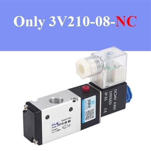 Électrovanne pneumatique 3V210-08 à commutation rapide distributeur d'air 1/4" 12V - 3