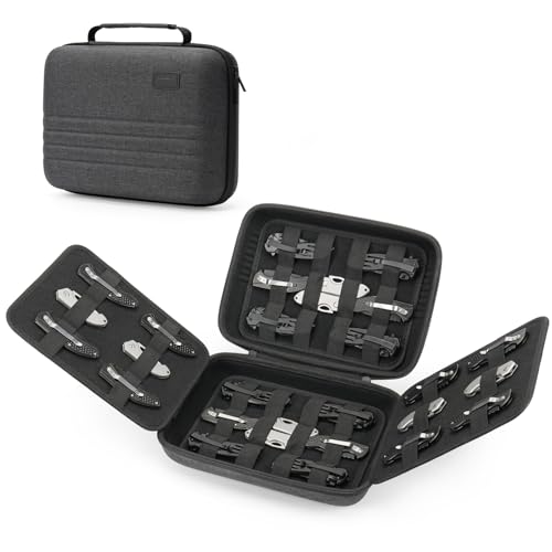 Image of SQERO Knife Case for 40+ Pocket Knives, Display Collection Case, Folding Knife Holder, Butterfly Knives Storage Organizer, Knife Storage Items