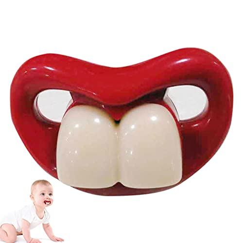 TLM Toys Chupete de bebé Lindo - Chupete Infantil 6 - 18 Meses - Chupete Divertido, Chupete Dulce, Chupete de Novedad, Dientes de Silicona, Labios besables, Chupete, Chupete Dulce, calmante Cover