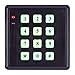SABRE Fake Security Keypad with Green Light Up, Low Light Sensor, Red LED Flash, Weatherproof, Realistic Design - Black