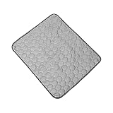 Colcolo Colchoneta de refrigeración para Perros Cojín de refrigeración Lavable Gato Manta de refrigeración Cómoda Cama para Perros Almohadilla para Dormir, Gris M