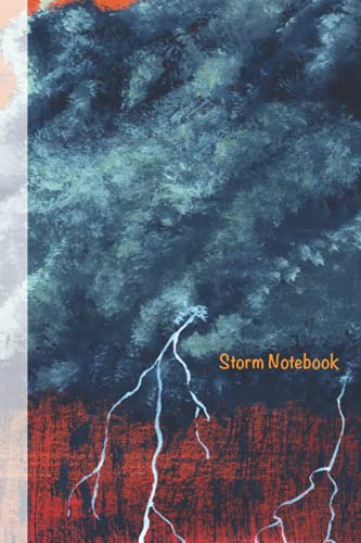 Storm Notebook: Amazing Storm Blank Line Journal
