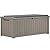 YITAHOME 120 Gallon Resin Deck Box, Weather Resistant Outdoor Storage Box for Patio Pillow, Garden Tools, Pool Supplies, Lockable, Easy Assembly, Extra Seat or Table with Cushion (Light Brown)