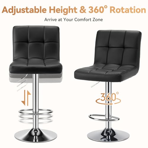 Image of OLIXIS Bar Stools Set of 4, 24 inch Counter Height Bar Chairs for Kitchen