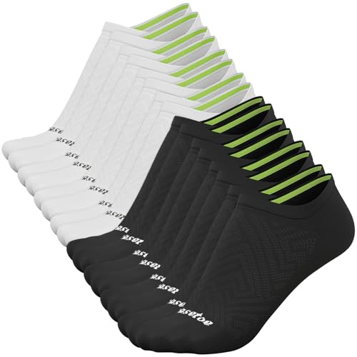 Image of No Show Socks Women, 8 Pairs Low Cut Ankle Non Slip Casual Invisible Liner Athletic Running Socks