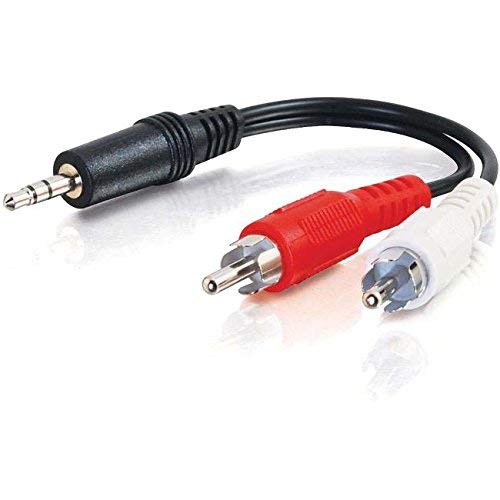 C2G 12Ft Value Series One 3.5Mm Stereo Male To Two Rca Stereo Male Y-Cable - 12 Ft Mini-Phone/Rca Audio Cable - First End: 1 X Mini-Phone Male Stereo Audio - Second End: 2 X Rca Male Stereo Audio - #TOP4