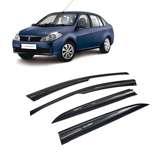 Déflecteurs de vent pour Dacia Logan II 2013-2020 - Kit de 4 déflecteurs d'air de pluie fenêtre