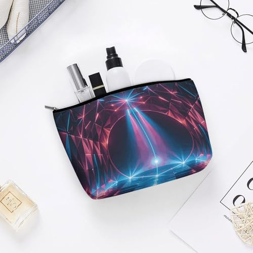 Trousse de maquillage portable étanche avec fermeture éclair robuste