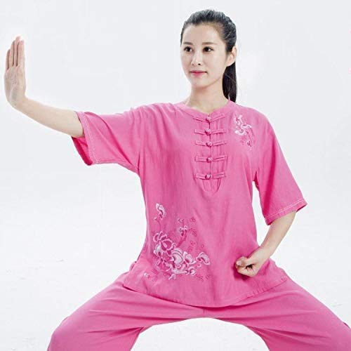 Uniforme Tai Chi Chinois avec broderie artisanale en lin et coton