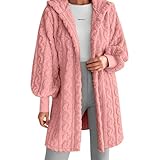 【CALDA E LEGGERA】: cappotto in pile da donna è fatta di lana di alta qualità ed è estremamente calda ma non gonfia. I polsini elastici e l'orlo della coulistica interna sono efficaci in anticarico e caldi. I tessuti traspiranti impediscono anche il surriscaldamento a temperature lievi.