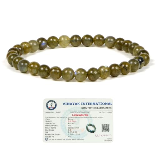 Image of Reiki Crystal Products Certified Natural Crystal Stone Bracelet 6 mm Round Beads for Men & Women | Premium Gemstone Jewellery Collection | Reiki Charged | Multiple Stone Variants Available
