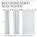 NICETOWN Living Room Darkening Curtain Drapes - (Cloud Grey) W52 x L84, Set of 2, Room Darkening Window Treatment Drapery Panels
