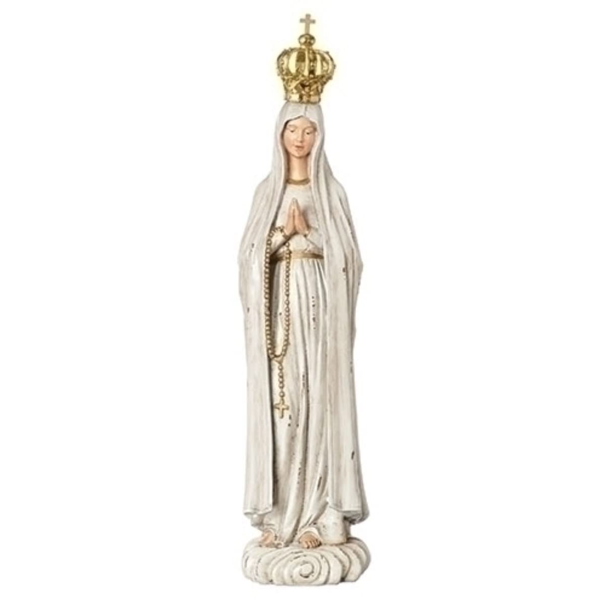 Notre-Dame de Fatima 46,4 cm H, cadeau idéal pour baptême et communion