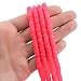 Heishi Polymer Clay Beads 6mm x 1mm - Neon Pink - 1 Strand 320 Beads - BD825