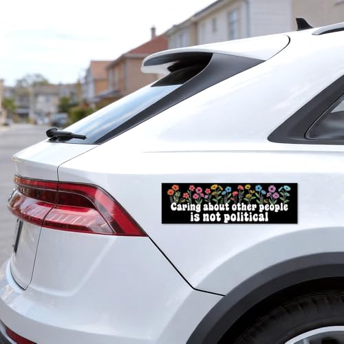 JQYCJTR Caring About Other People is Not Political Sticker or Magnet by JQYCJTR - Used condition - Image 5