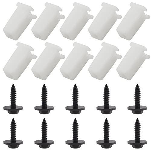 20x 6549354 90BG17K657AA Aile de Pare-chocs Avant Écrou Expansible et Vis Tuyaux de Direction Assistée Compatibles avec Ford Fiesta ST150 Focus 98-2005