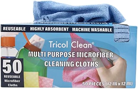 Amazon.com: Tricol Clean Profesional Resuable Lint Free Microfiber ...
