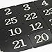 StayMax Acrylic Rectangle Locker Number Tag Sticker Door Sign House Number Room Number with Self-Adhesive Tape (1-25, Black)