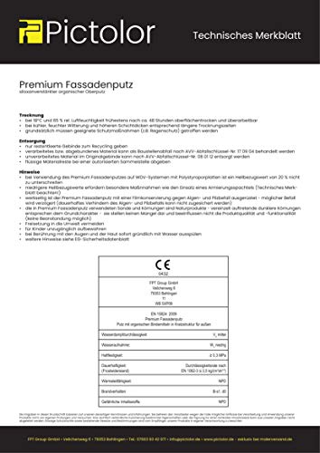 Armierungsmörtel Pictolor Fassadenputz 25kg für dekorative Oberflächen
