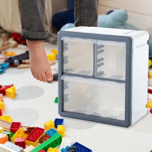 Boîte de rangement de blocs de construction en plastique empilable - 8