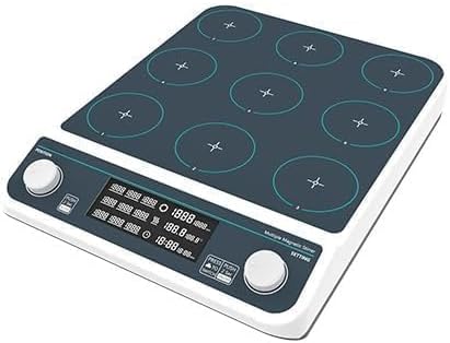 Miniatura 6 de Multi Point Magnetic Stirrers Digital Multi Position Magnetic Stirrer with 9 Stirring Points Speed 50-1500RPM Plate Size 110MM Max Stirring