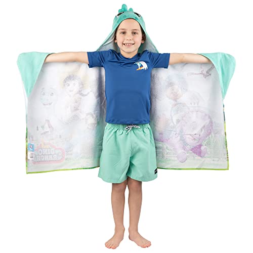 Dino Ranch Bath/Pool/Beach Soft Cotton Terry Hooded Towel Wrap, 24 In X 50 In, By Franco Kids #TOP1