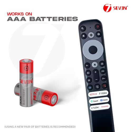 Image of 7SEVEN Compatible with TCL Google TV Non Voice Remote RC902V Fmr1 Fmr4 Fmr5 Fmr6 Fmr7 Fmr9 Model's Fit for QLED UHD FHD OLED Smart 4K Television - Match Keys Exactly with Existing Remote Controller