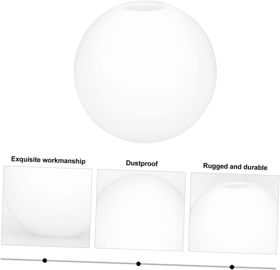 Ball Shaped Glass Lamp Shade Elegant Ceiling Light Cover for Home Restaurant and Hotel Decor Durable and Eye Friendly Design Replacement for Hanging Lamps