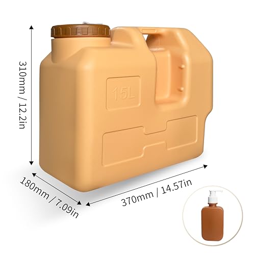Contenedor de Agua de 15 Litros con Grifo, Jarra Portátil para Camping y Senderismo, Sin Fugas, Libre de BPA miniatura 2