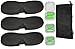 Okwu Comfort 3 Contoured Sleep Mask, 3 Ear Plugs with Case and A Carry Pouch. Payless Get More. (Black)