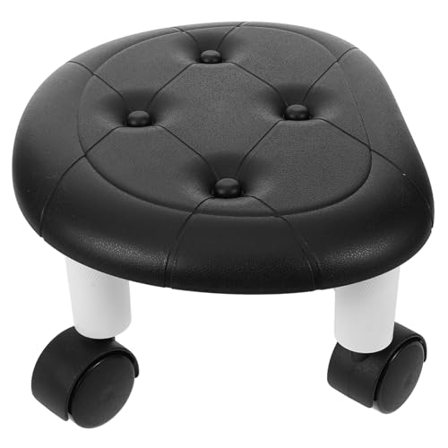 ULDIGI Footstool Rolling Wheels Low Height Rolling Stool for Boys and Girls Small Stool Stool Rolling Stool for Home