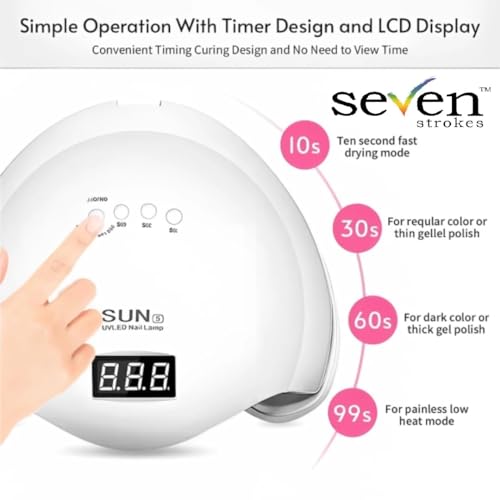 SEVEN STROKES Professional Intelligent SUN U V 48w 24 LEDs Automatic Sensor LED UV Nail Dryer Nail Curing Nail Art Lamp Manicure Pedicure Tool - Image 4