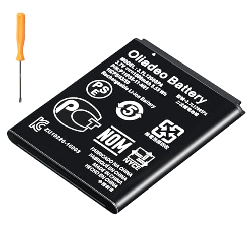 oliadeo TI-84 Plus CE Battery Replacement: for Texas Instruments TI Nspire CX II - TI Nspire CX CAS II - Part No 3.7L1200SPA P11P35-11-N01 Li-ion Battery with Tools 3.7V
