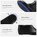 HISEA Rubber Rain Boots for Women Fashion Waterproof Chelsea Boots Short Ankle Garden Shoes Wedge Heel Anti-Slipping Rainboots for Ladies Outdoor Work Booties with Comfort Insole, Size 11 Black