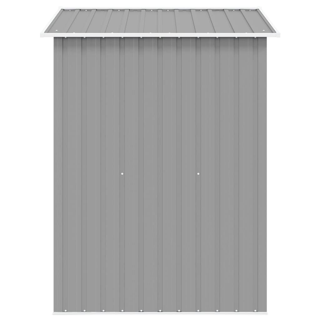 Domek ogrodowy metal szary 204 x 132 x 186 cm
