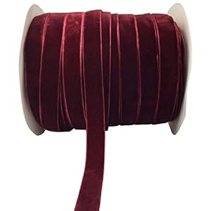 red wine velvet ribbon