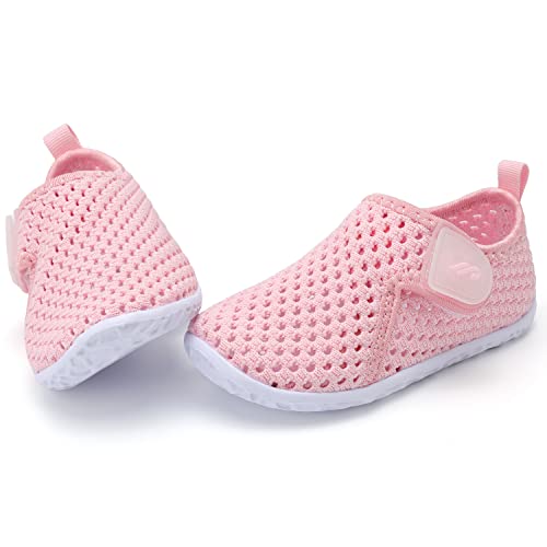 JIASUQI Fashion Outdoor Sports Water Aqua Skin Water Shoes Casual Beach Sandals for Baby Mesh Pink 2-2.5 Years - Thumbnail 7