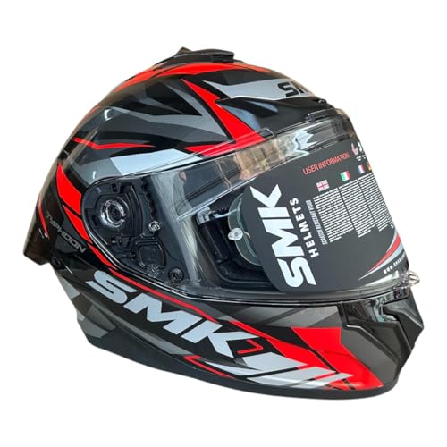 Image of SMK Typhoon Rival Full Face Dual Visor Helmet, Dual Spoiler, ISI DOT ECE 22.06 Certified