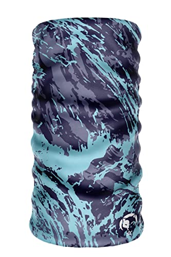 Extreme Dijital Desing Seamless +UV Mavi Renkli Desenli Boyunluk Bandana Buff Saç Bandı Maske Balaklava Toka