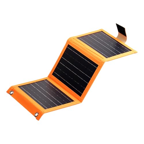 Banco de energía solar – Batería externa de carga rápida | Cargador solar plegable para teléfono celular, panel solar de silicona monocristalina de 5 V 10 W, dispositivo de carga de camping al aire