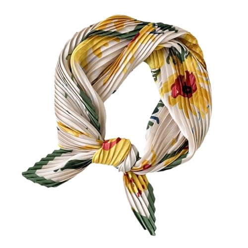 Women Fashion Pleated Chiffon scarf Neckerchief Headscarf