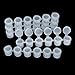 10 Strisce 60 Vasi Strisce di Vernice Vuote Mini Vasi di Vernice Vuoti Vasi per Pittura con Coperchi per Aule, Scuole, Dipinti, Festival D'arte (5 ml/0.17 oz