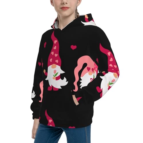 Love You Mom Kid Hoodies Boys Sweatshirts Girls Pullover with Pocket2