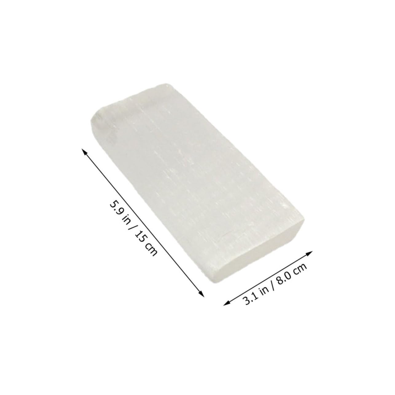 ULTECHNOVO Polished Selenite Charging Plate Sleek Crystal Tray for Decorative Centerpiece Unique Present Pure Transparent Appearance Versatile Display for Various Design Styles