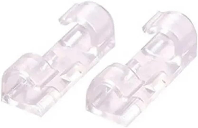 Adhesive Cable Clips 120pcs Cable Organizer Clips Transparent Self-Adhesive Wire Management For Home Desk Office Kitchen Clamp Manager for Under Desk(Transparent)