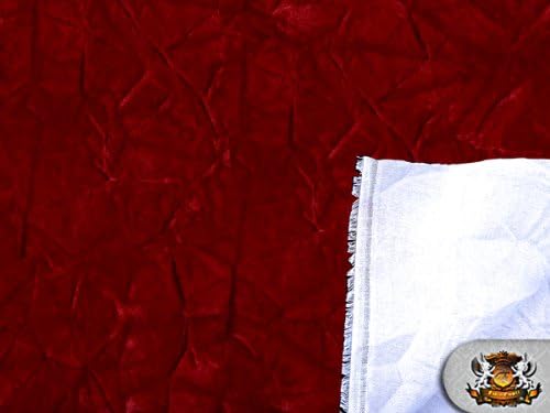 Miniatura 3 de Tela de tapicería roja triturada de terciopelo de The Yard