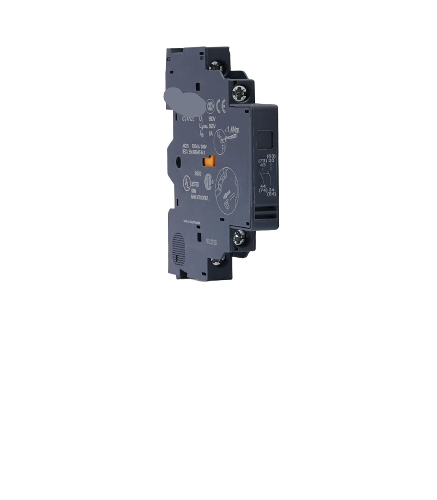 Contatto ausiliario, compatibile con Schneider GVAE GVAN | Contatto ausiliario, compatibile con Schneider GVAE GVAN,1 normalmente aperto 1 normalmente chiuso(GVAN20 Side)