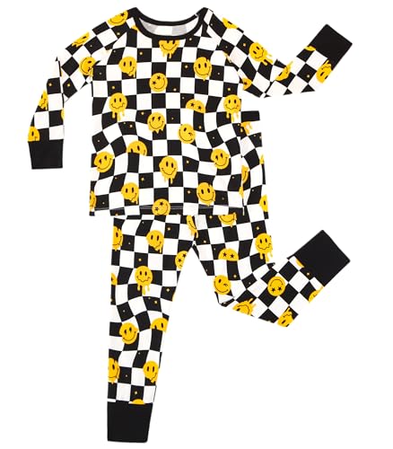 Image of Toddler Boys Girls Clothes Viscose from Bamboo Long Sleeve Top and Pants Clothing Set Soft 2Pcs Kid Outfit